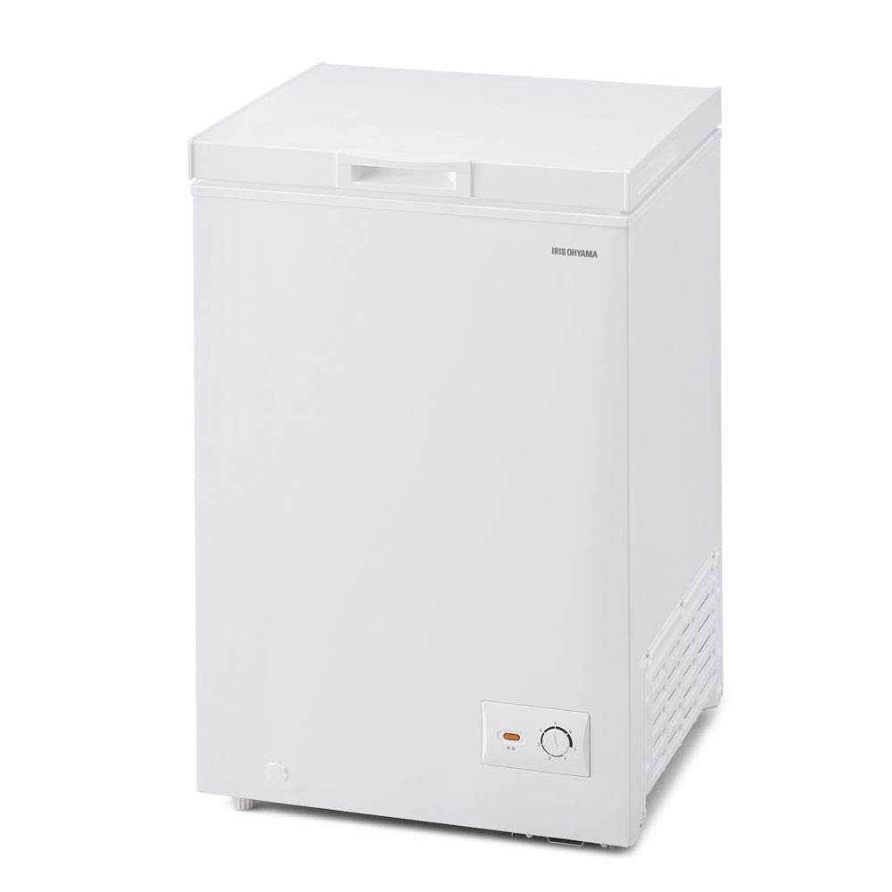 Amazon.co.jp: アイリスオーヤマ 冷凍庫 100L 上開き式冷凍庫 ホワイト  