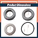 Lisnhlin 7105742 12 Pcs Low and High Pressure Cleaning Pump Seal Kit Replacement for Simpson for AAA 530001 530002 530008 530009 530016 530028 530030 90036 90037 Washer Pumps
