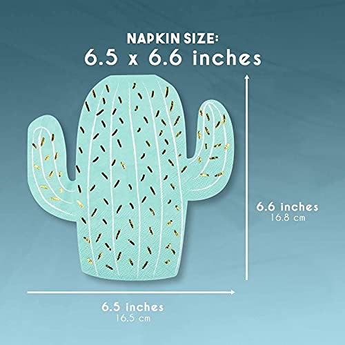 Fiesta Party Decorations, Cactus Napkins (Green, 50-Pack) #TOP5