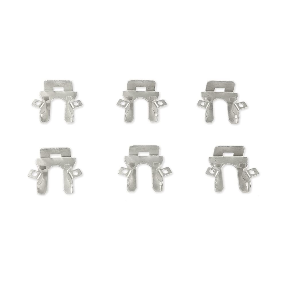 PIT66 Headlight Retaining Clip, Compatible with 1991-1998 Ford/1992-1998 Mercury/1993-1996 Lincoln 6PCS silver