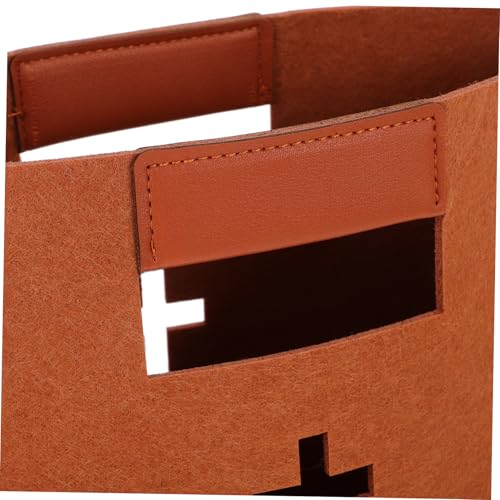 Capacity Felt Bible Bag Hollow Cross Design Versatile Tote Organizer for Church School Travel and Daily Use Stylish and Scratch-resistant Bible Carrying Case3