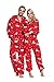 XMASCOMING Women's & Men's Hooded Fleece Onesie Pajamas Merry Christmas Size US XXL