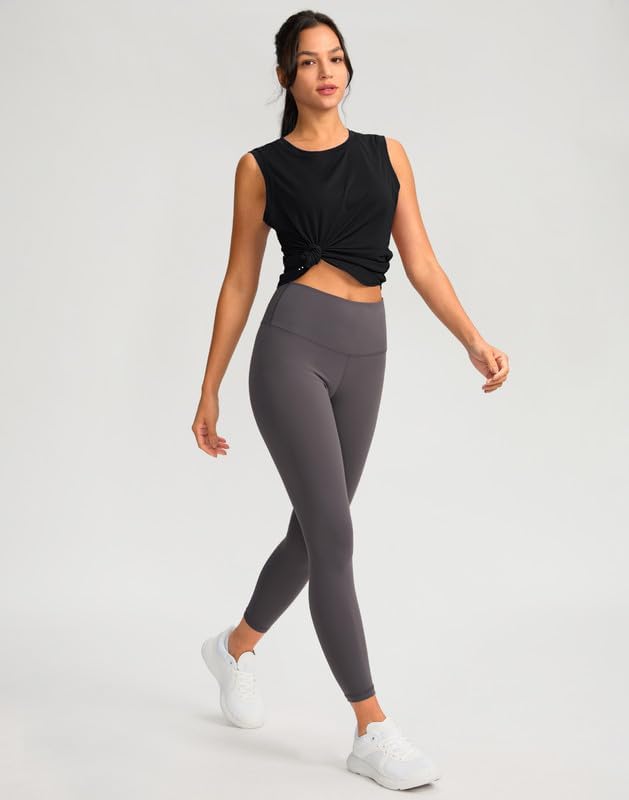 YYV Women's Workout Tank Tops Lightweight Sleeveless Workout Tops Loose Fit Yoga Athletic Running Shirts - Image 3