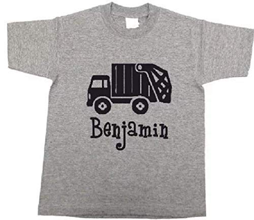 personalized boys girls kids custom trash truck shirt toddler garbage tshirt