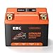 EBL Lithium YTX7A-BS, 150CCA Lithium LiFePO4 Motorcycle Battery, 12V 5Ah ATV, UTV, Jet Ski, 4 Wheeler, Quad, Riding Lawn Mower, Tractor, Scooter, PWC, Seadoo, Polaris and Generator Battery