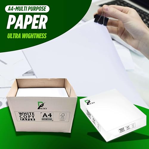 Packy® Copier Printing Multifunction Paper, 75/80gsm, A4, 1 Carton (5 Reams, 2500 Sheets) - Image 2