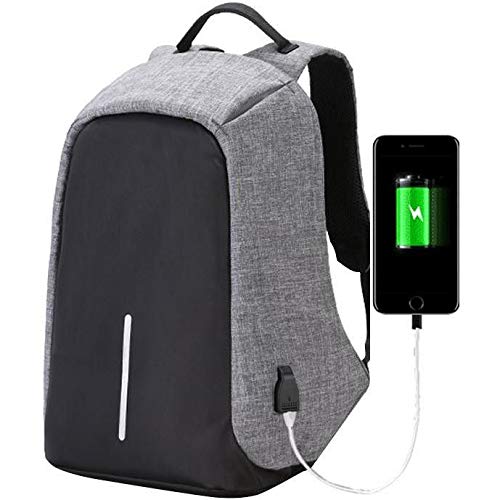 ANY SALES Business Backpack with USB Charging Port & Lock/Light-Weight Laptop Backpack/Water-Resistant for Student, Men & Women