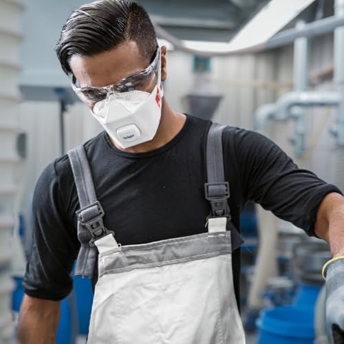 Dräger X-plore 1930 V, Staubmaske, 3er/10er-Pack, FFP3-Atemschutzmaske mit Ventil (Größe M/L, 10 Stück)