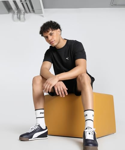 Image of Puma Men Cotton Solid Regular Fit Tees