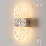 【Installation Facile Luminaire Mural】Cette applique murale fonctionne à piles et s'installe à l'aide d'aimants, ce qui évite tout perçage ou câblage. Il suffit de fixer la base sur n'importe quelle surface lisse à l'aide des pastilles adhésives 3M fournies, ou de la fixer directement sur des surfaces métalliques à l'aide de l'aimant puissant intégré. Son fonctionnement à piles permet de la placer n'importe où dans votre maison.