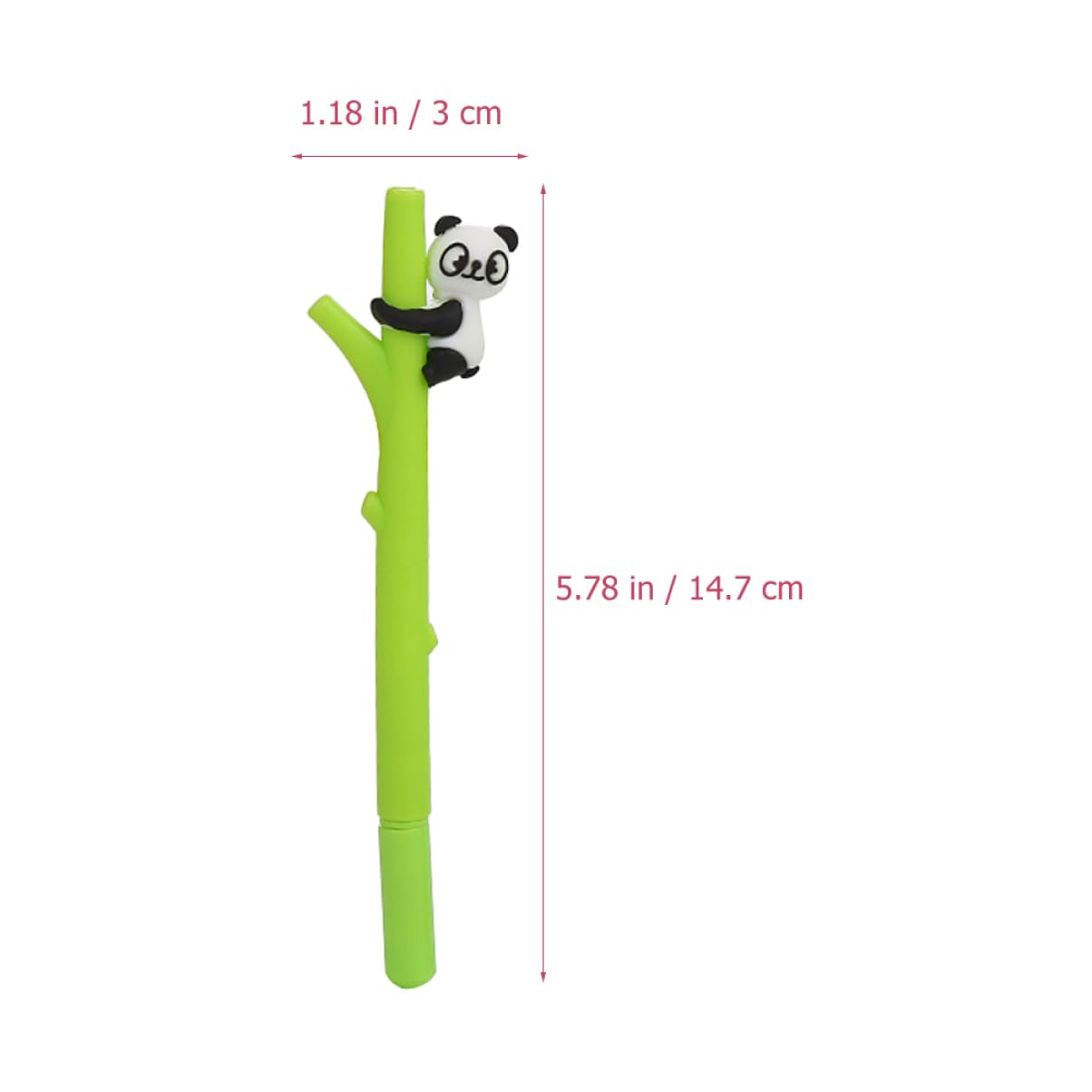 Lurrose Lot De 5 Stylos Gel Effaçables En Forme De Panda Pour Étudiants Papeterie De Bureau 10 Pièces X 5