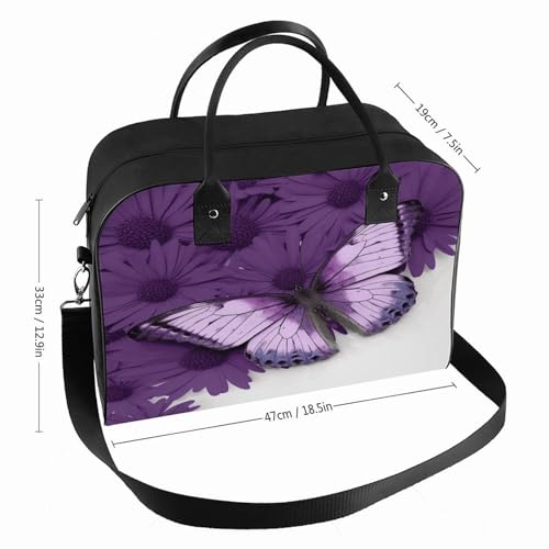 Maletín morado para portátil unisex ligero y casual miniatura 2