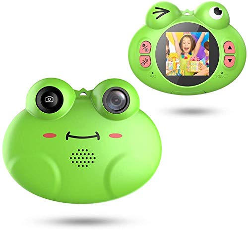 GordVE Kids Camera Toys for Boys,Gifts Rechargeable Shockproof Cute Cartoon Frog Design Mini