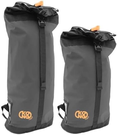 Rope Bag Heavy-Duty PVC Rope and Gear Carry Bag with Reinforced Bottom, Breathable Drain Holes, Padded Straps & Drawstring Closure, 28L / 43L Capacity, Made in Italy