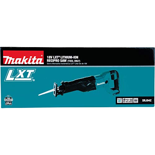 Makita XRJ04Z 18V LXT Lithium-Ion Cordless Recipro Saw, Tool Only