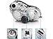SPPC Projector Headlights Black Assembly Set For Mercedes-Benz C Class W203 - (Pair) Driver Left and Passenger Right Side Replacement Headlamp