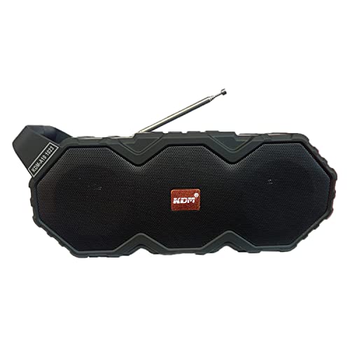 Image of KDM KDM-A10 /1023 10W Wireless Speaker Soundbar with TF Card & USB Support, Powerful Bass (Black, Stereo Channel)