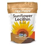 Lekithos Sunflower Lecithin Granules, Allergen Free, Gluten Free, No Artificial Preservatives, Single Ingredient (16oz)