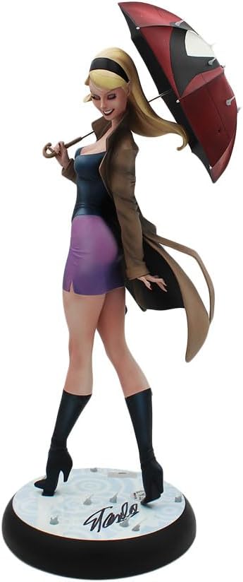 Stan Lee Autographed/Signed Gwen Stacy Sideshow Collectibles Campbell Collection Comiquette Statue
