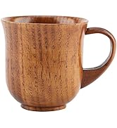 Tragbare Teetasse aus Holz Mit Henkel – Tasse aus Naturholz Für Kaffee, Bier, Saft – Für Jeden An...