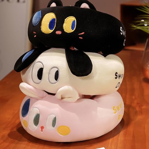 Almohada de algodón estándar rosa semiflexible miniatura 7