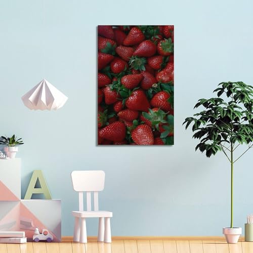 Poster fraises fraîches ZHOUKEG solution murs vides 40x60 - 4