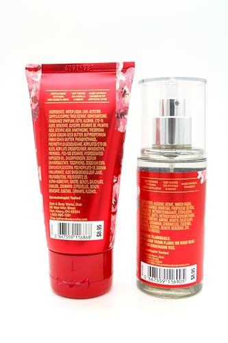 Generic Japanese Cherry Blossom, Bath and Body, Travel Size Fine Fragrance Mist and Body Cream Bundle Set