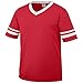 Augusta Sportswear Sleeve Stripe Jersey (360) Red/White, S