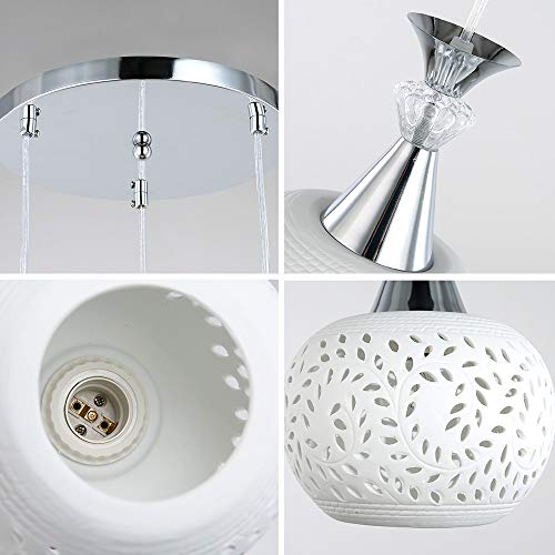 Araña de salón minimalista para iluminar mesas de comedor 7