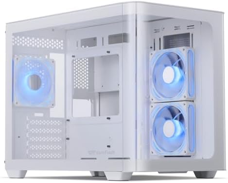 Amazon.com: GAMDIAS RGB Dual-Chamber Panoramic Tempered Glass Gaming PC ...
