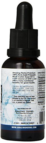 Amazing Herbs Black Seed Cold-Pressed Oil - 1oz