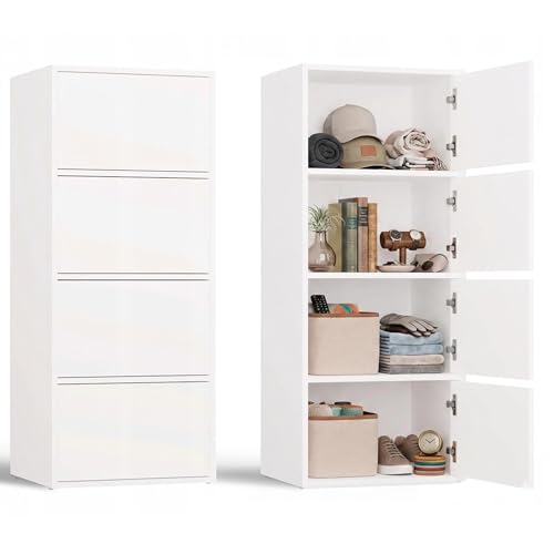 CDF Credenza Alta Armadio 4 Ante 50cm Ripiani Soggiorno Camera