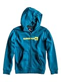  Quiksilver Logo Youth E4 Screenline Sweat-shirt à capuche zippé Garçon Bright Cobalt FR : 8 ans (Taille Fabricant : XS/8)