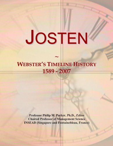 Josten: Webster's Timeline History, 1589 - 2007