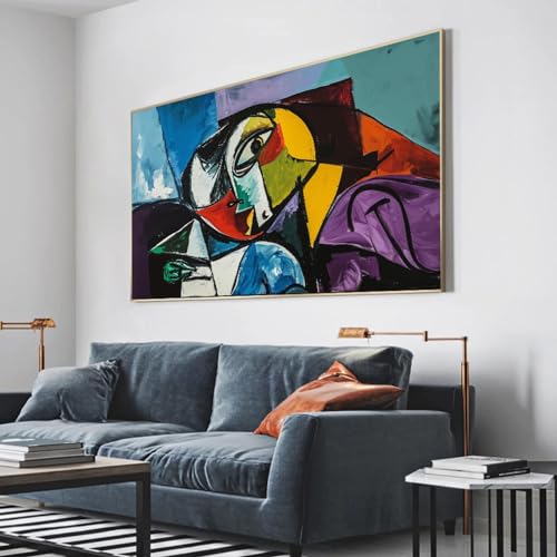 Personnage yeux toile impression pour habiller un grand mur vide 60x130