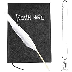 Cuaderno Death Note, MOPOIN Death Note Libreta con Bolígrafo y Cadena, Cuaderno Ligero Death Note para Cosplay, Oficina, Escuela, Regalo, 21x 15 cm