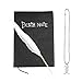 Death Note Diario, MOPOIN Death Note Notebook con Penna Piuma e Collana, Fashion Anime Theme Death Note per Cosplay Scuola Diario e Taccuino, 21x 15 cm