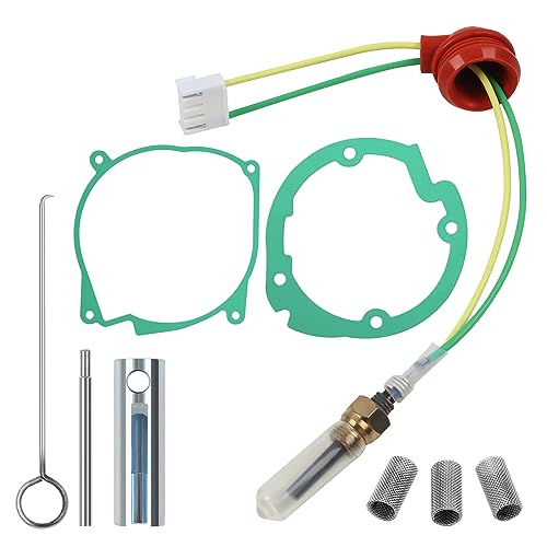 MaxEarn 9 Stk 12V 5KW Standheizung Keramik Glühkerze Set, Glühkerze Diesel Standheizung, Luft Diesel Parkheizung Reparatursatz mit 2 Dichtung+3 Filter, für Auto LKW Boot Webasto Heizung