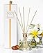 48hr Sale! Vanilla Orchid & Pecan Aromatherapy oil Reed Diffuser GIFT SET by MINX Fragrances | Warn Vanilla, Crushed Pecans & Brown Sugar | Autumn & Winter Scented Air Freshener | Great Gift Idea!