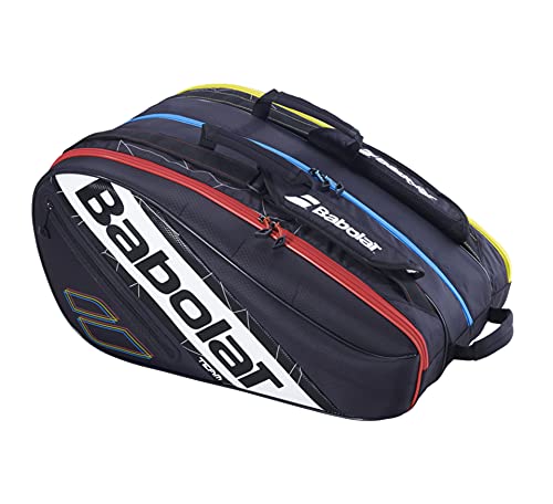 Babolat - Sac de Padel RH Team Padel - Matériel Rangé et Protégé - Compartiment Isolé pour 4 Raquettes et Poches Latérales - Doublure Pet 100 % Recyclé - Marque Française