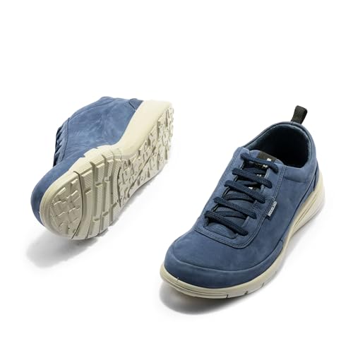 Image of Woodland Men's Paris JEANSBLUE Leather Sneaker (GC 3236119)