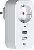 Vetech Current Protected Single Socket 2 USB Inputs  1 TYPE-C Input Socket