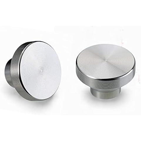VIBORG 304 Stainless Steel Kitchen Cabinets Knobs, Round Drawer pulls and Handles,Designed in Modern and Minimalist Style,304 Stainless Steel Solid, Very Durable,5-Pack Cover