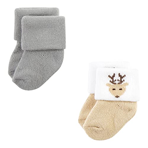 Image of Hudson Baby Baby 8-pack Cotton Rich Newborn and Terry Socks