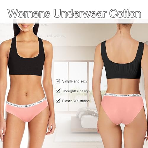 Teen Girls Underwear Size 12 14 16 18, Hipster Panties Breathable Workout Teen Underwear 10-18 Years Pack of 63
