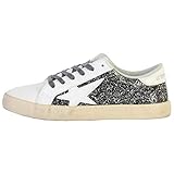 Futter aus Textil/Leder Le Temps des Cerises Unisex City Sneaker, Glitter Grey, 37 EU