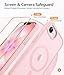 FNTCASE for iPhone 17e Case: iPhone 16e Phone Case [Compatible with Magsafe] Translucent Matte Cases with [Screen Protector] Military Grade Shockproof Protective Phone Cover - Light Pink