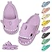 Vertvie Shark Cloud Slippers, Pantoufles de Requin Été Femme Homme Chaussons de Piscine Plage Bout Ouvert Claquettes Antidérapante Shark Slides Slippers Pantoufles de Bain