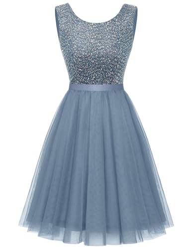 blue ombre satin dress Elegant Navy Blue Tiered Tulle Ball Gown – Strapless Ruffled Evening D –  vigocouture main image 1