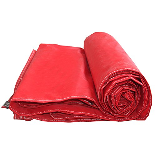 SXZHSM Tarpaulin Shed Oxford Cloth Canvas Waterproof Cloth Waterproof Sunscreen Tarpaulin Tarpaulin Tarpaulin Padded Sunscreen Rain Cloth Waterproof tarpaulin (Color : Red, Size : 3x5m)